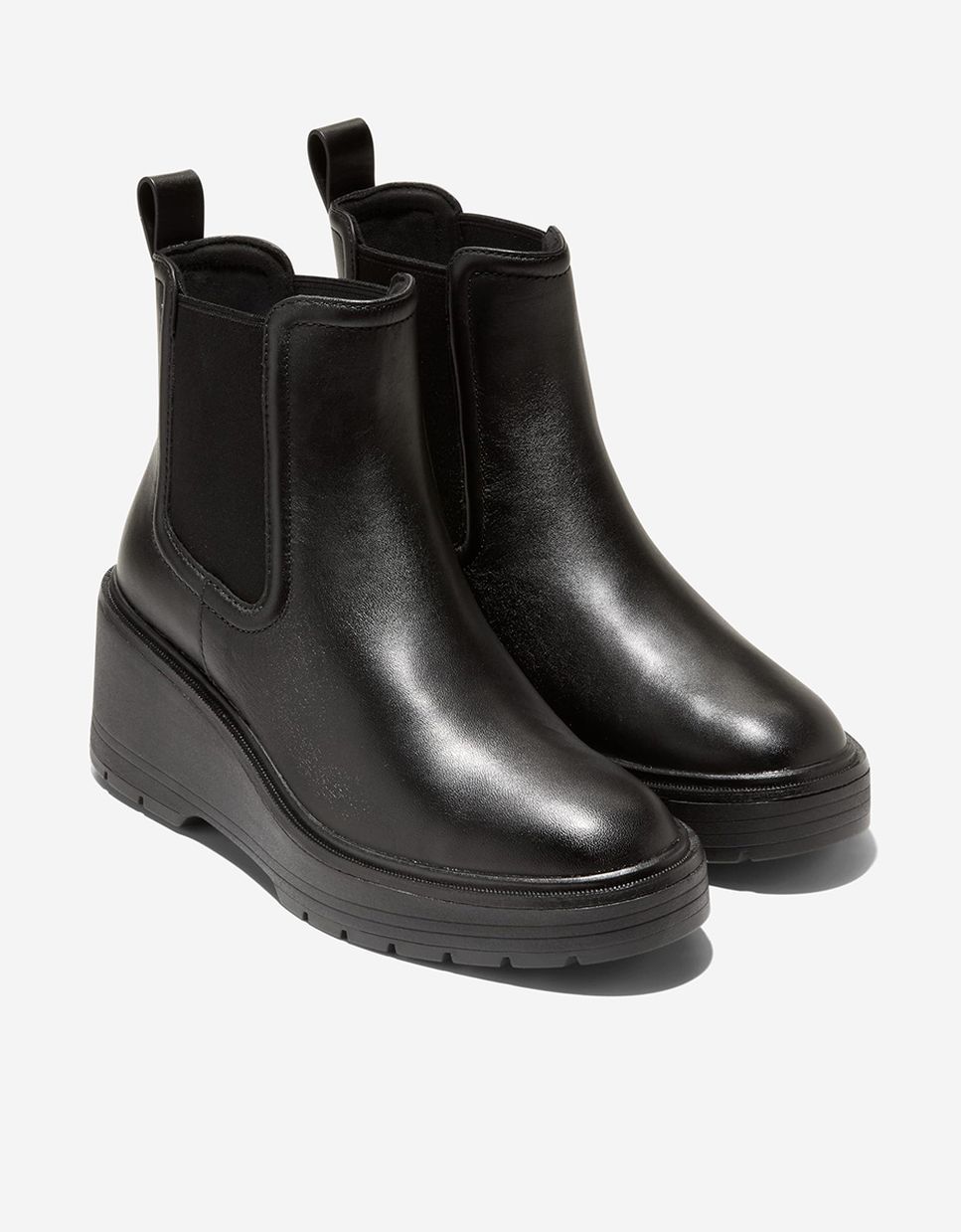 Botines chelsea de mujer confeccionados en piel impermeable - Cole Haan - Negro Negro-4