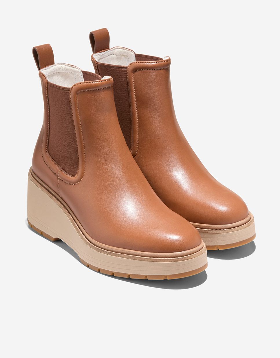 Botines chelsea de mujer confeccionados en piel impermeable - Cole Haan - Marrón Marrón-4
