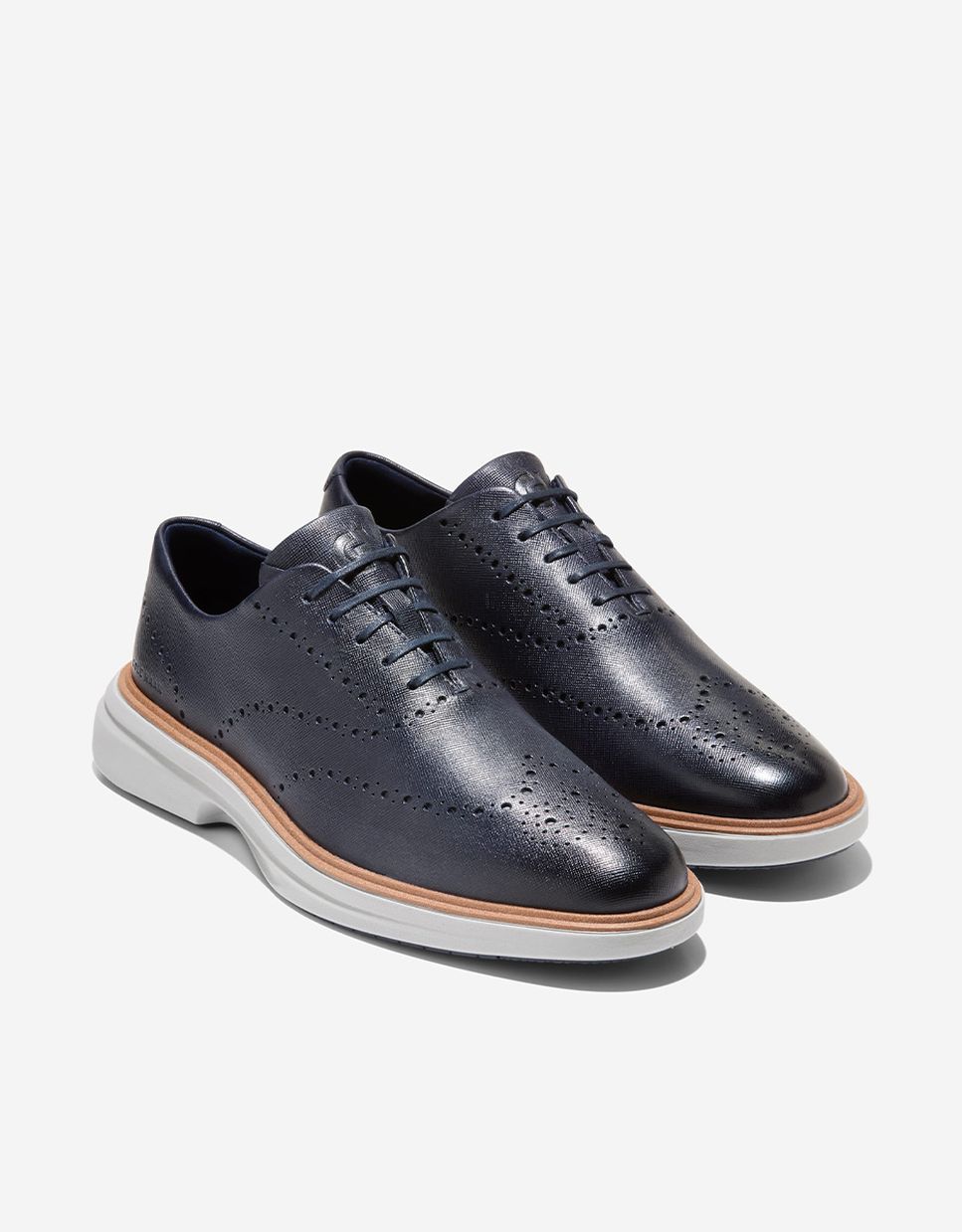 Imagen 5 de Zapato oxford de hombre ultraligero confeccionado en piel - Cole Haan - Azul Azul