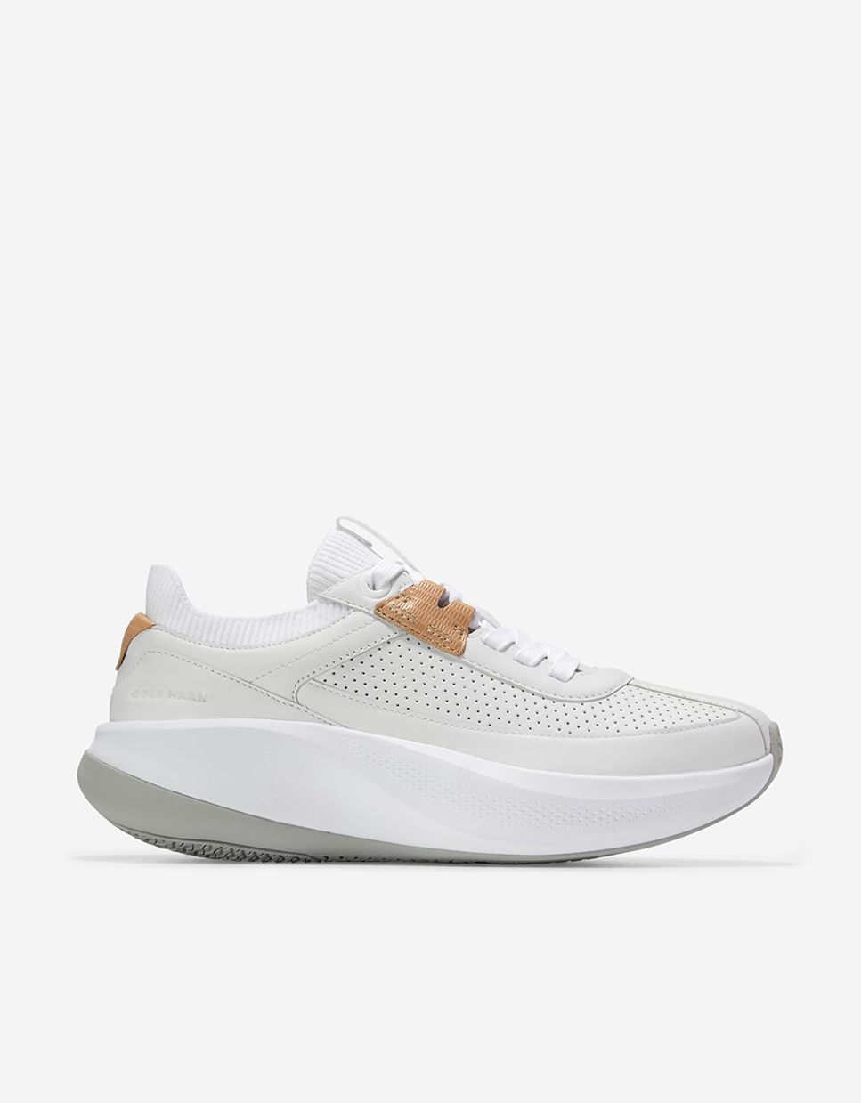 Zapatillas deportivas de mujer confeccionadas en piel - Cole Haan - Blanco Blanco-1