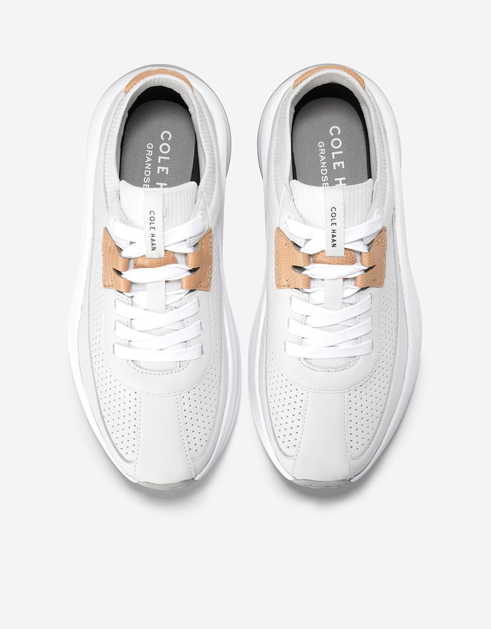 Zapatillas deportivas de mujer confeccionadas en piel - Cole Haan - Blanco Blanco-5