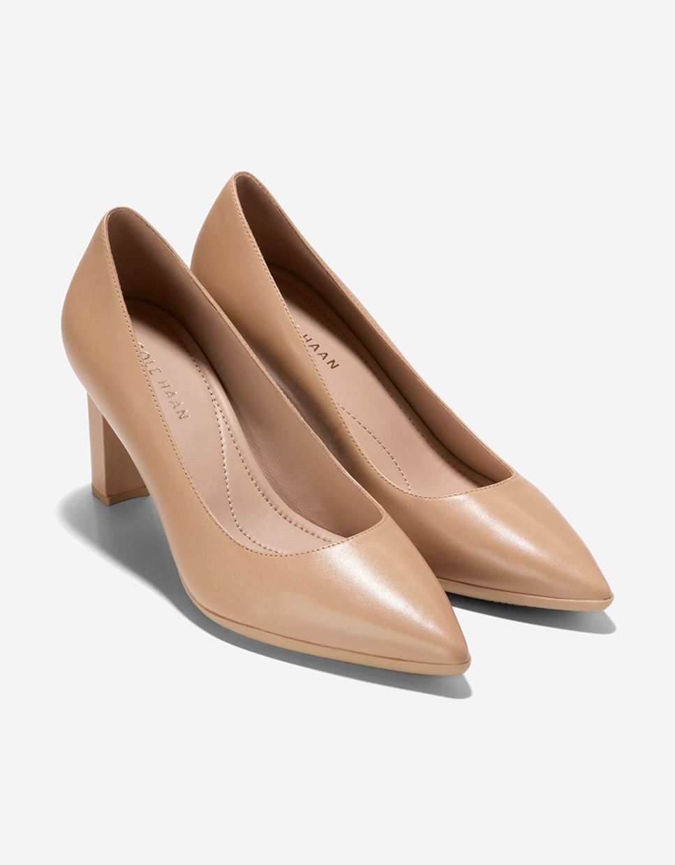 Zapatos de salón de mujer confeccionados en piel - Cole Haan - Marrón claro Marrón claro-4