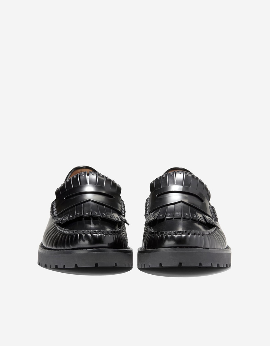 Mocasines planos de mujer confeccionados en piel - Cole Haan - Negro Negro-3