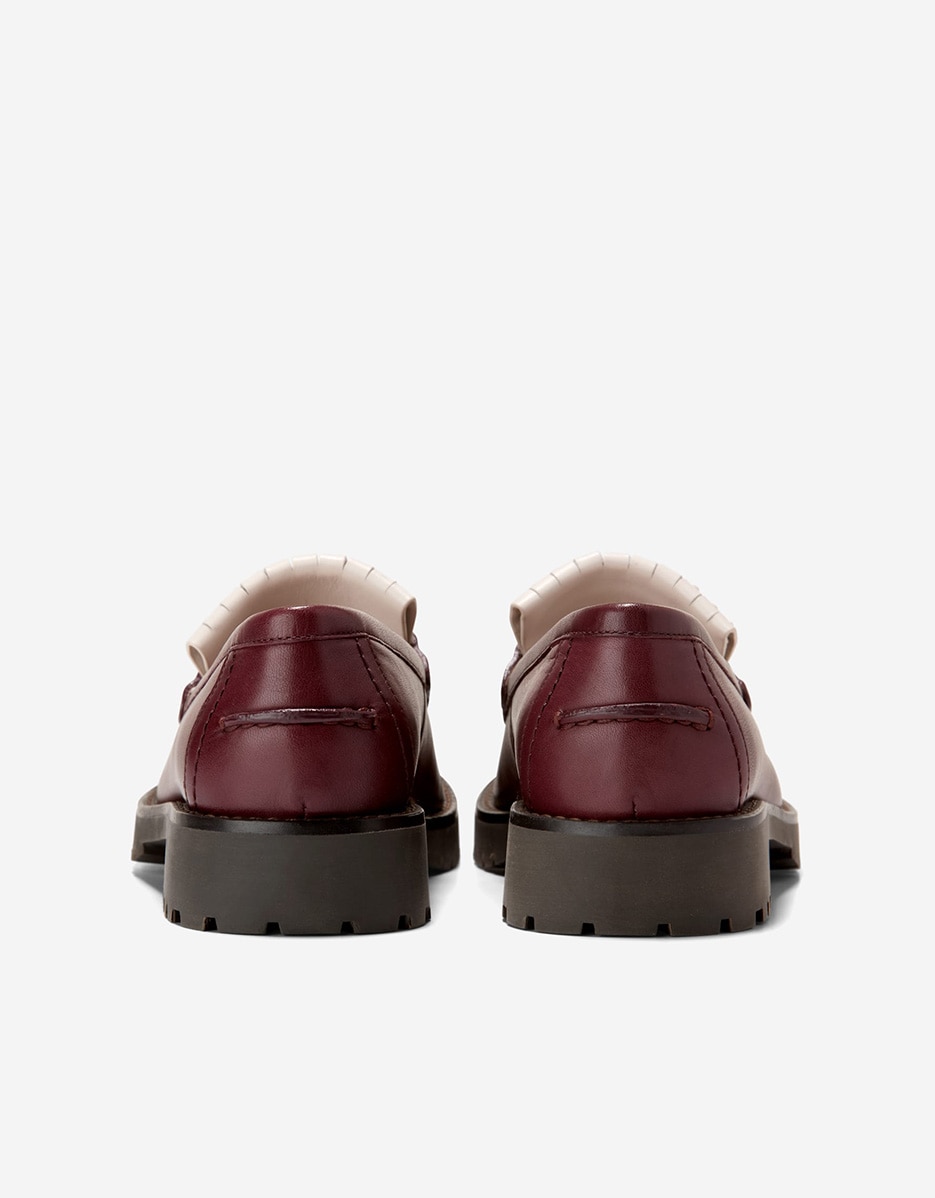 Mocasines planos de mujer confeccionados en piel - Cole Haan - Granate Granate-2