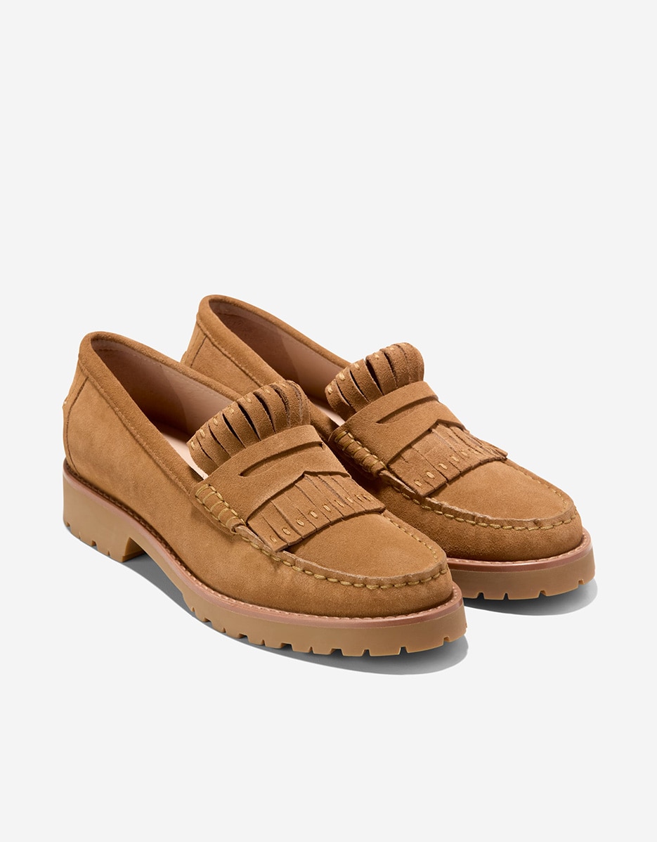 Mocasines planos de mujer confeccionados en piel - Cole Haan - Marrón Marrón-4
