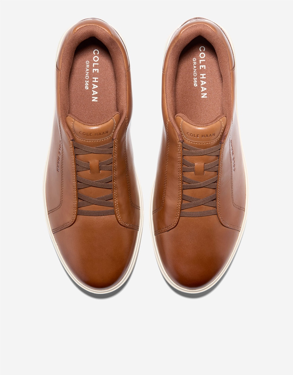 Zapatillas deportivas de hombre con cordones elásticos confeccionadas en piel - Cole Haan - Marrón Marrón-5