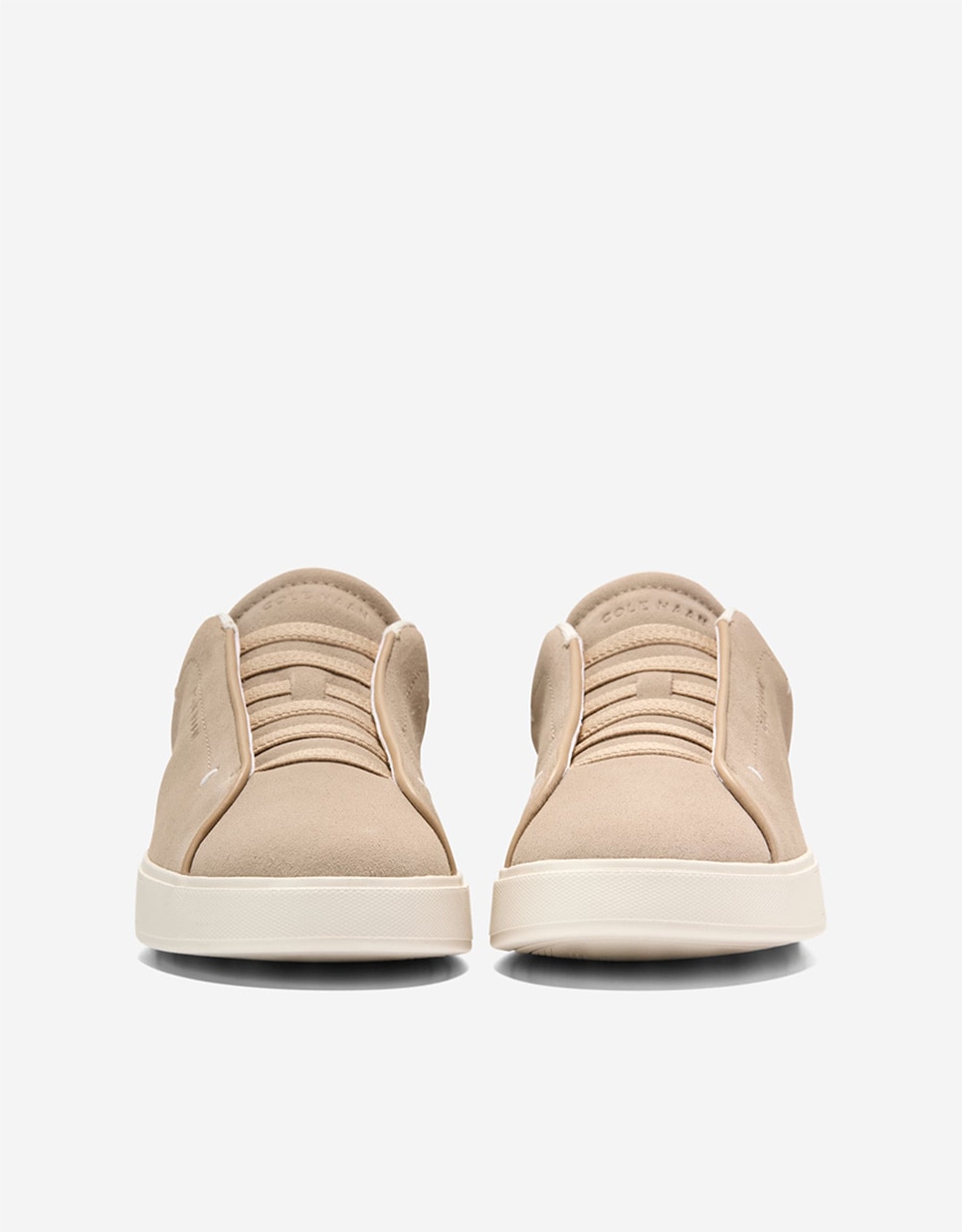 Zapatillas deportivas de mujer con cordones elásticos confeccionadas en piel - Cole Haan - Beige Beige-3