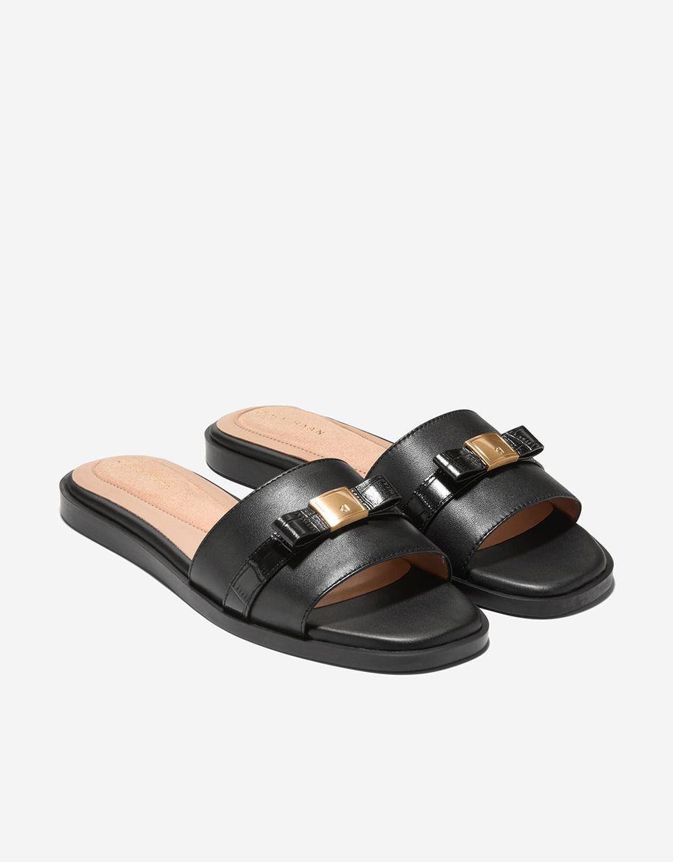 Sandalias planas de mujer confeccionadas en piel - Cole Haan - Negro Negro-4