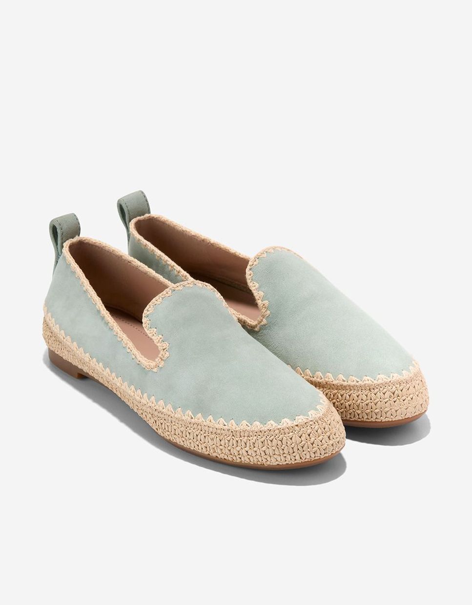 Mocasines planos de mujer confeccionados en piel - Cole Haan - Verde claro Verde claro-4
