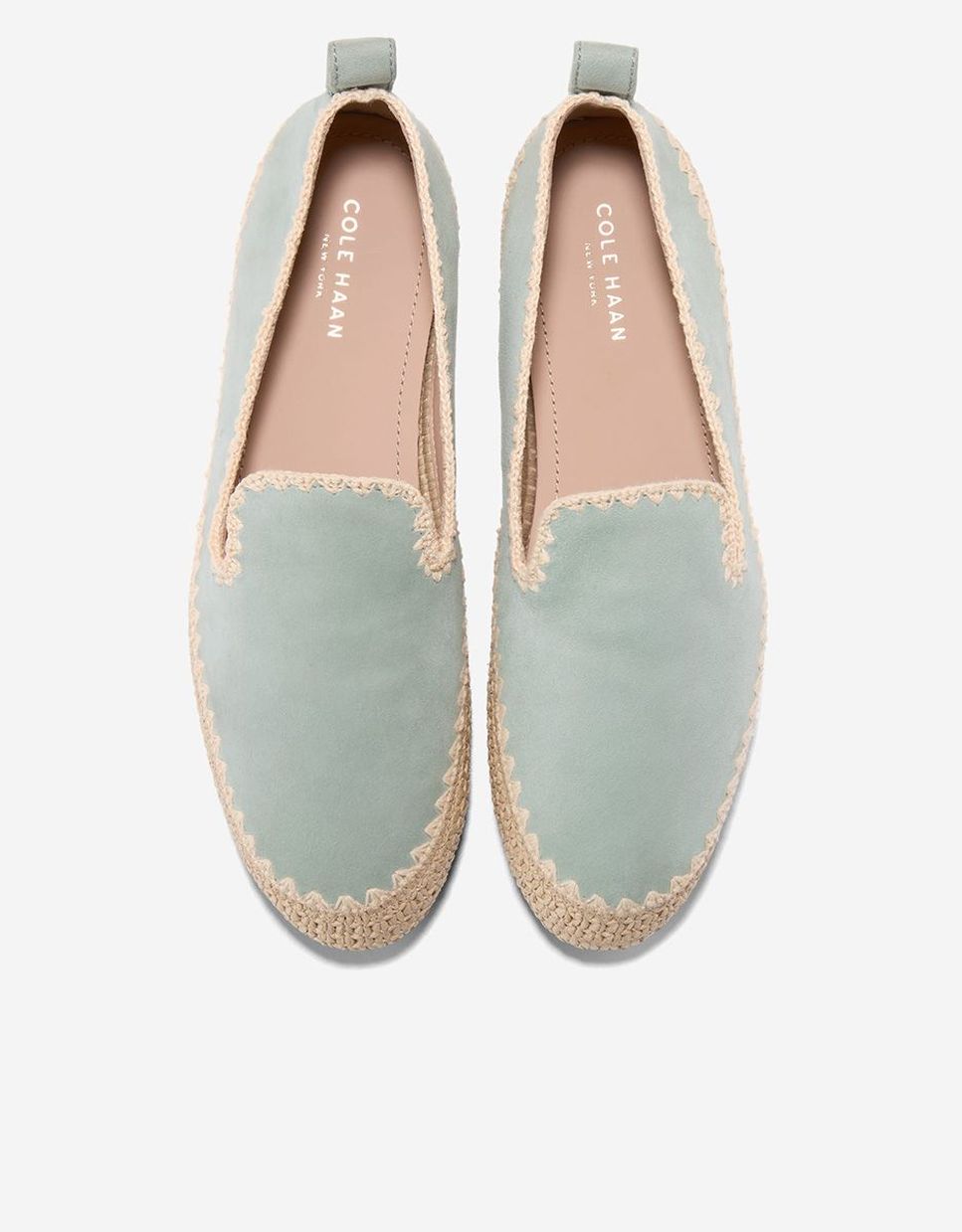 Mocasines planos de mujer confeccionados en piel - Cole Haan - Verde claro Verde claro-5