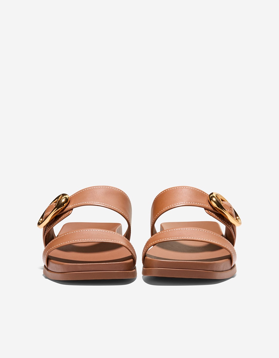 Sandalias planas de mujer confeccionadas en piel - Cole Haan - Marrón Marrón-3