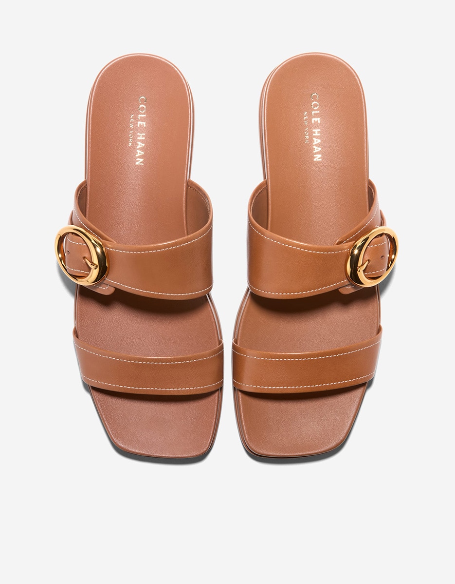Sandalias planas de mujer confeccionadas en piel - Cole Haan - Marrón Marrón-5