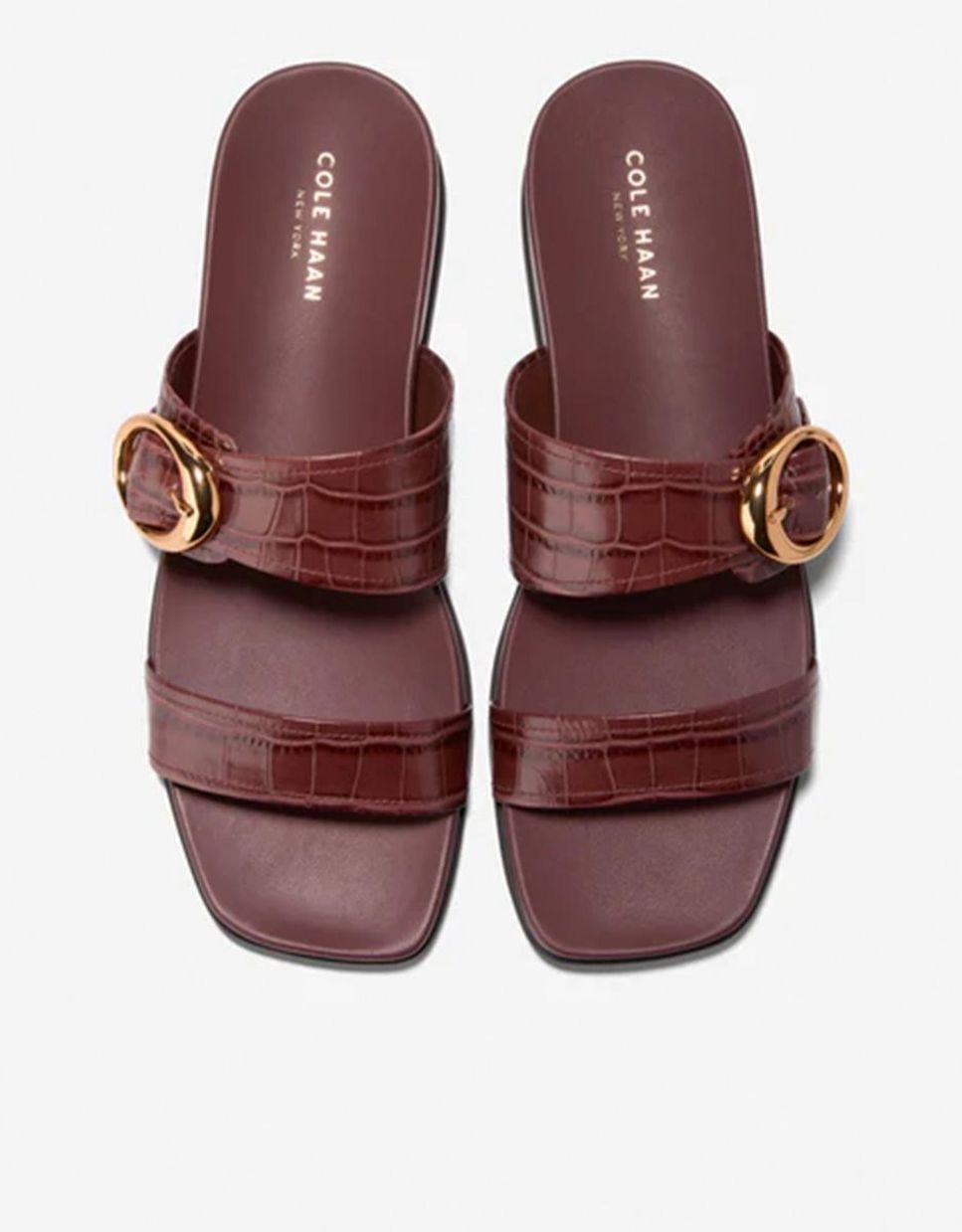 Sandalias planas de mujer confeccionadas en piel - Cole Haan - Marrón Marrón-5