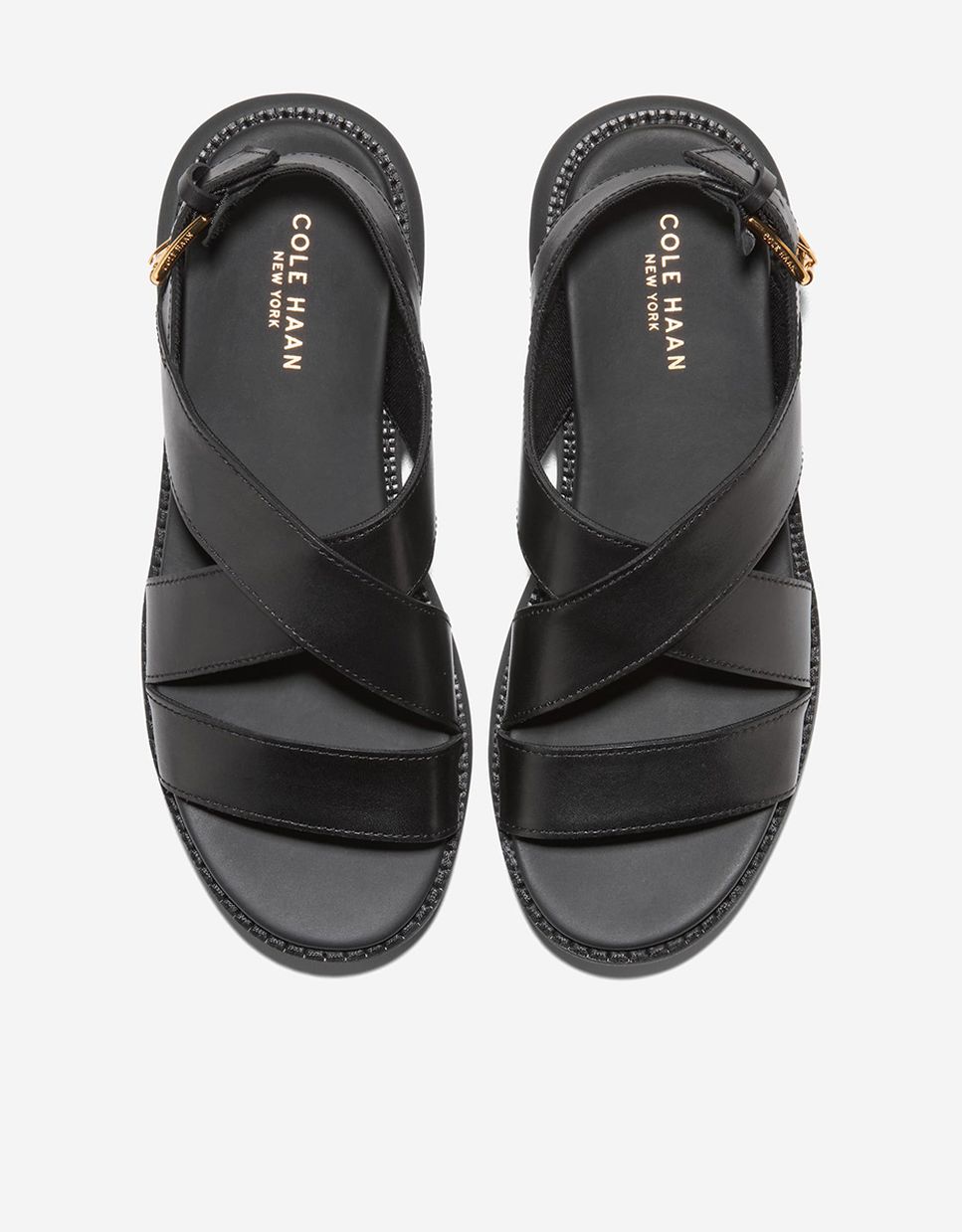 Sandalias planas de mujer confeccionadas en piel - Cole Haan - Negro Negro-5