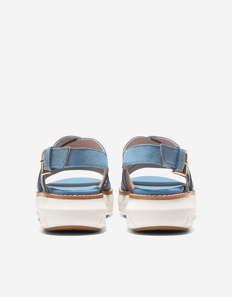 Sandalias planas de mujer confeccionadas en piel - Cole Haan - Azul Azul-2