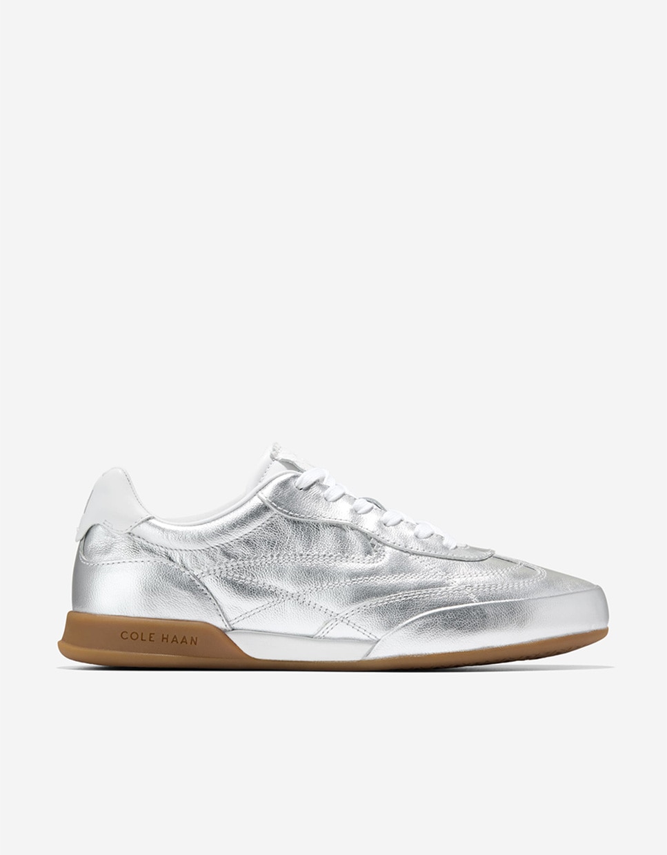 Zapatillas deportivas de mujer inspiradas en el fútbol confeccionadas en piel - Cole Haan - Plata Plata-1