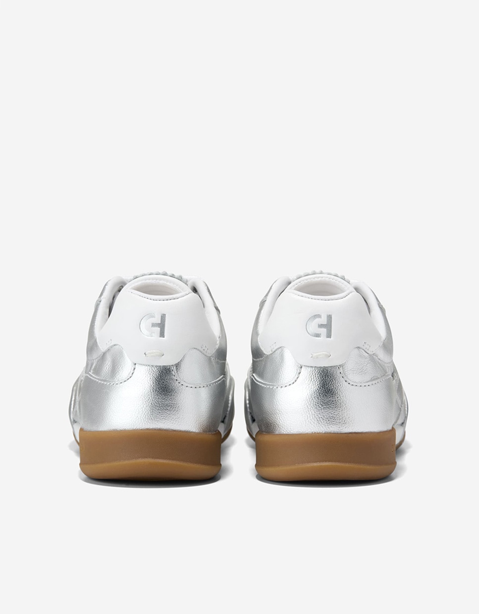 Zapatillas deportivas de mujer inspiradas en el fútbol confeccionadas en piel - Cole Haan - Plata Plata-2