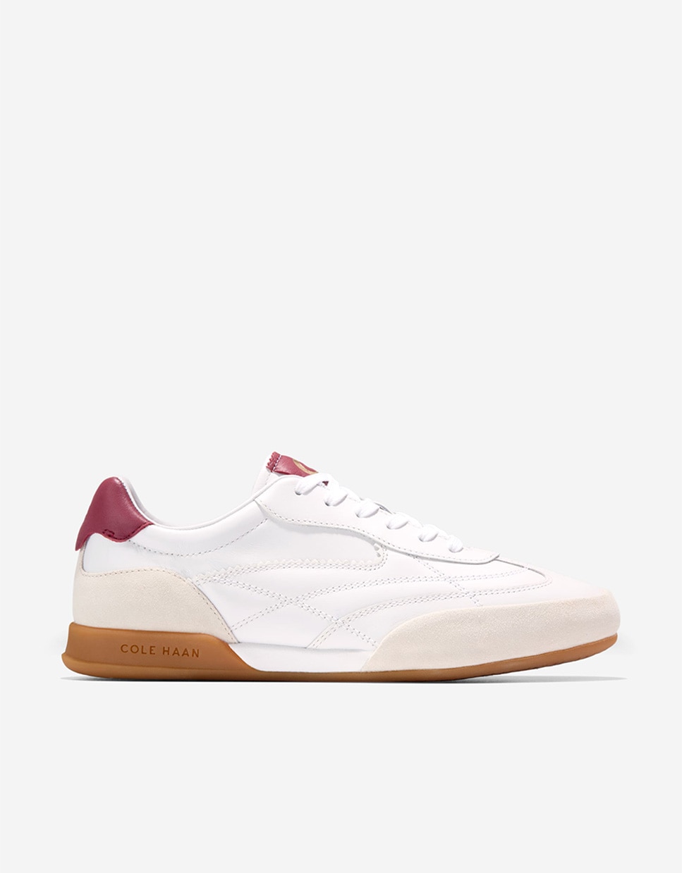 Imagen 0 de Zapatillas deportivas de mujer inspiradas en el fútbol confeccionadas en piel Blanco