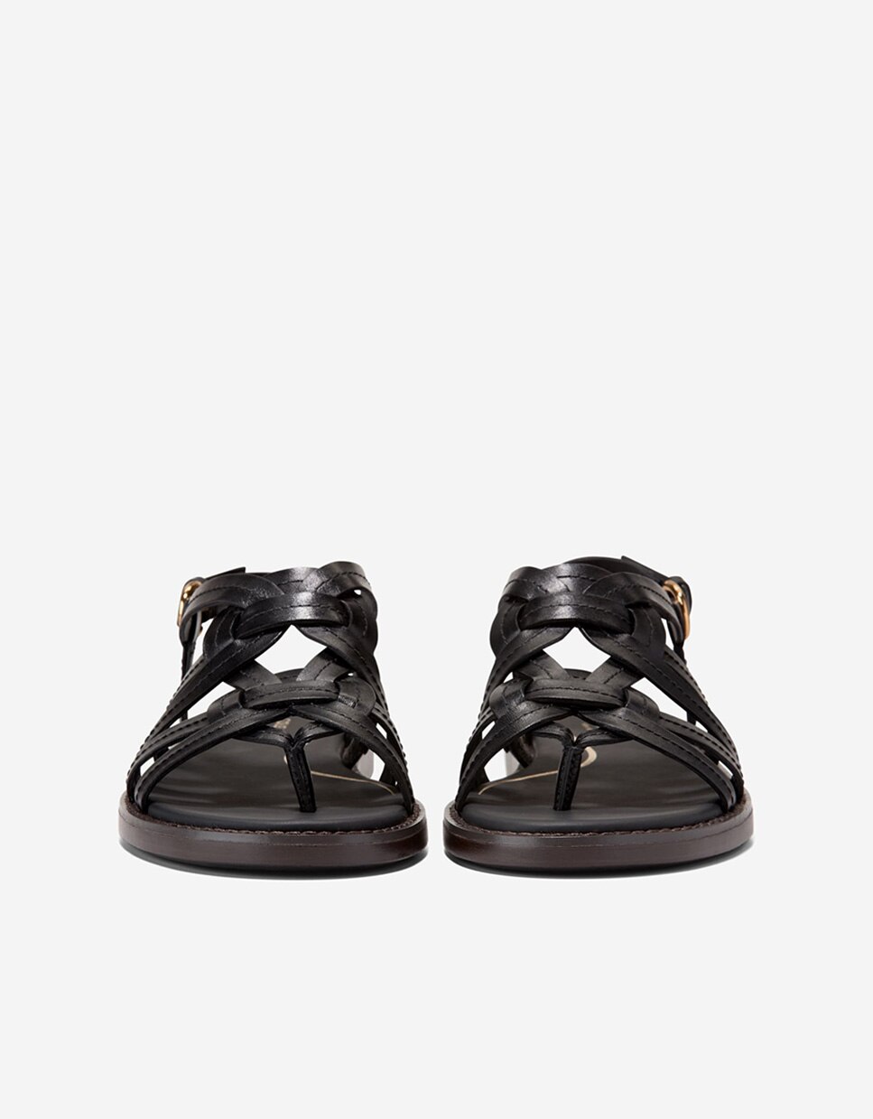 Sandalias planas de mujer confeccionadas en piel - Cole Haan - Negro Negro-3