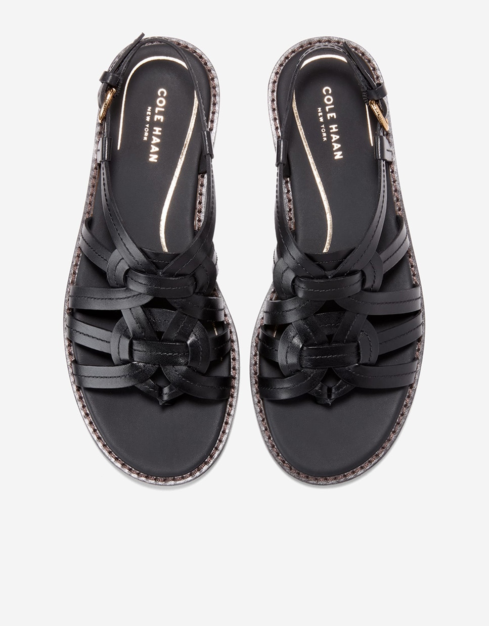 Sandalias planas de mujer confeccionadas en piel - Cole Haan - Negro Negro-5