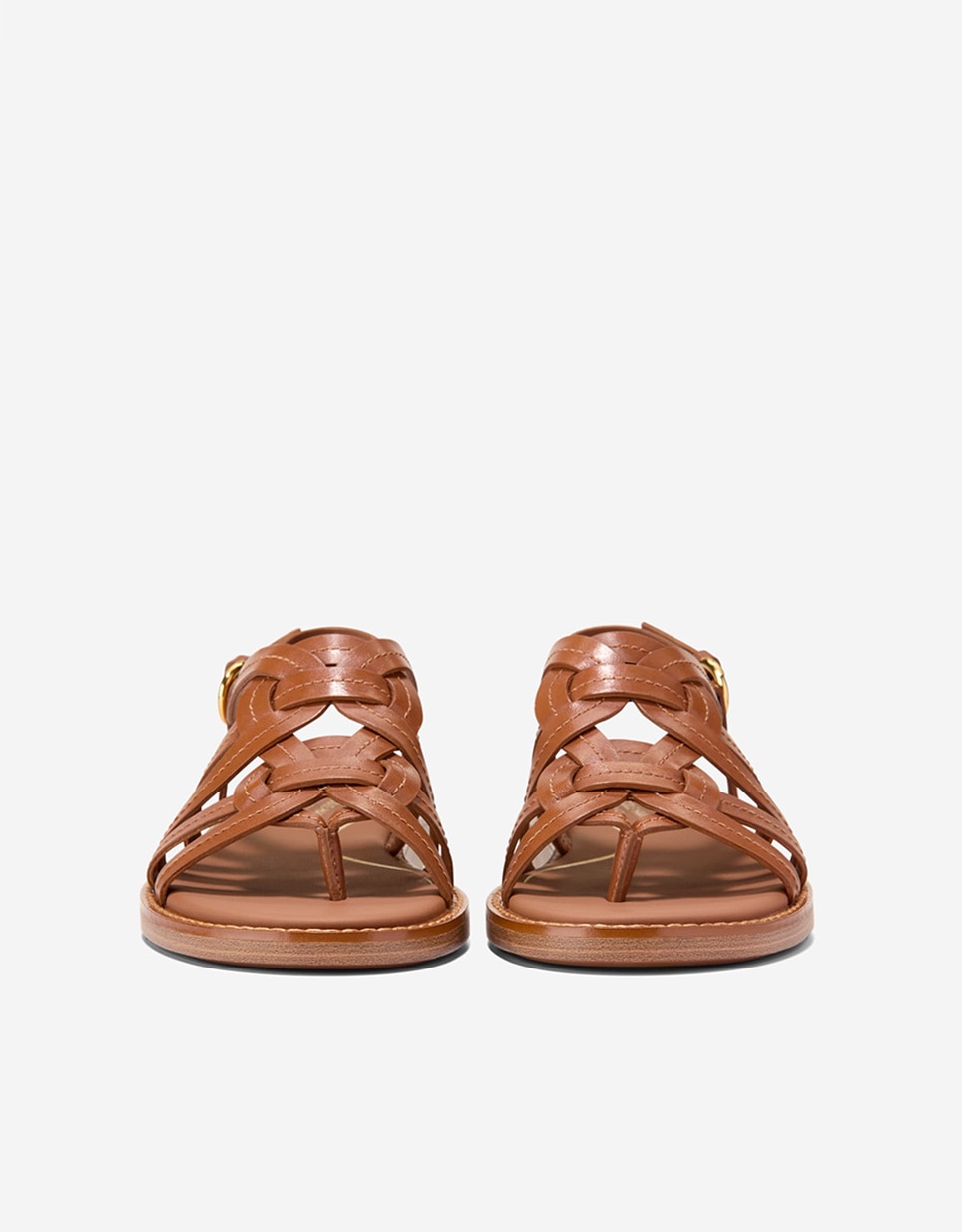 Sandalias planas de mujer confeccionadas en piel - Cole Haan - Marrón Marrón-3