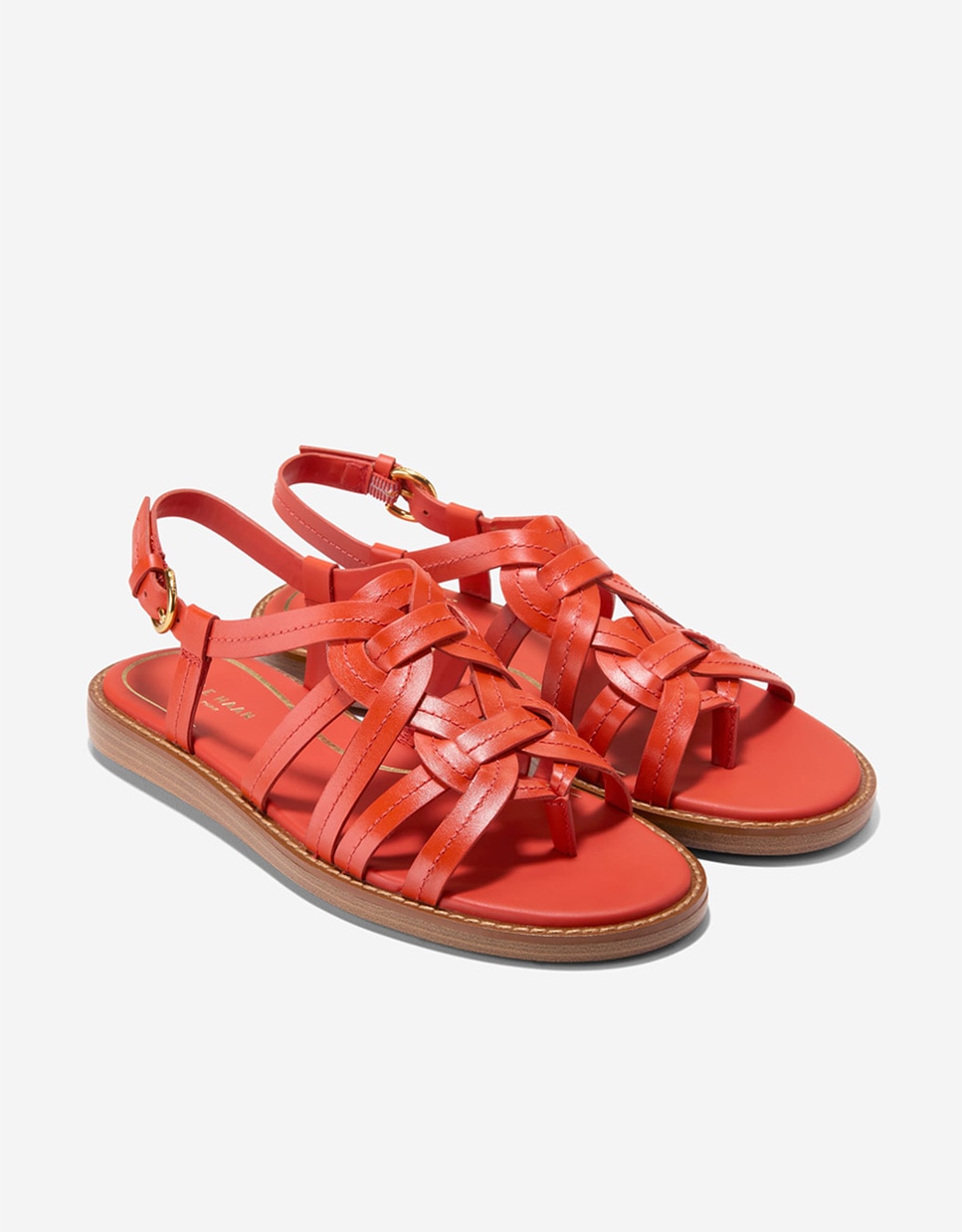 Sandalias planas de mujer confeccionadas en piel - Cole Haan - Coral Coral-4