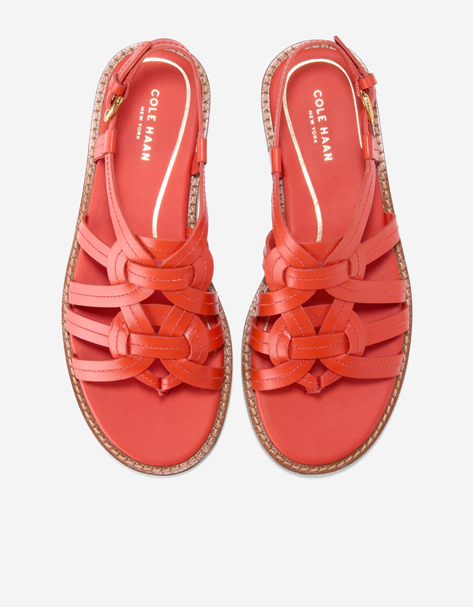 Sandalias planas de mujer confeccionadas en piel - Cole Haan - Coral Coral-5