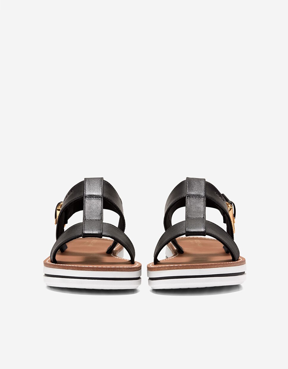 Sandalias planas de mujer ultraligeras confeccionadas en piel - Cole Haan - Negro Negro-3