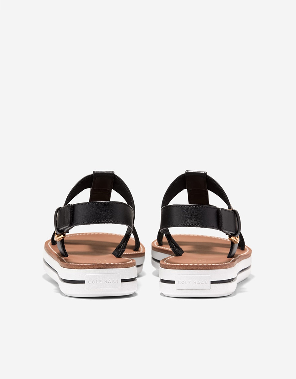 Sandalias planas de mujer ultraligeras confeccionadas en piel - Cole Haan - Negro Negro-2