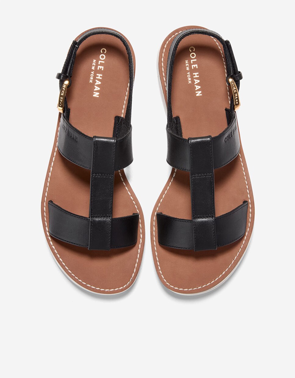 Sandalias planas de mujer ultraligeras confeccionadas en piel - Cole Haan - Negro Negro-5