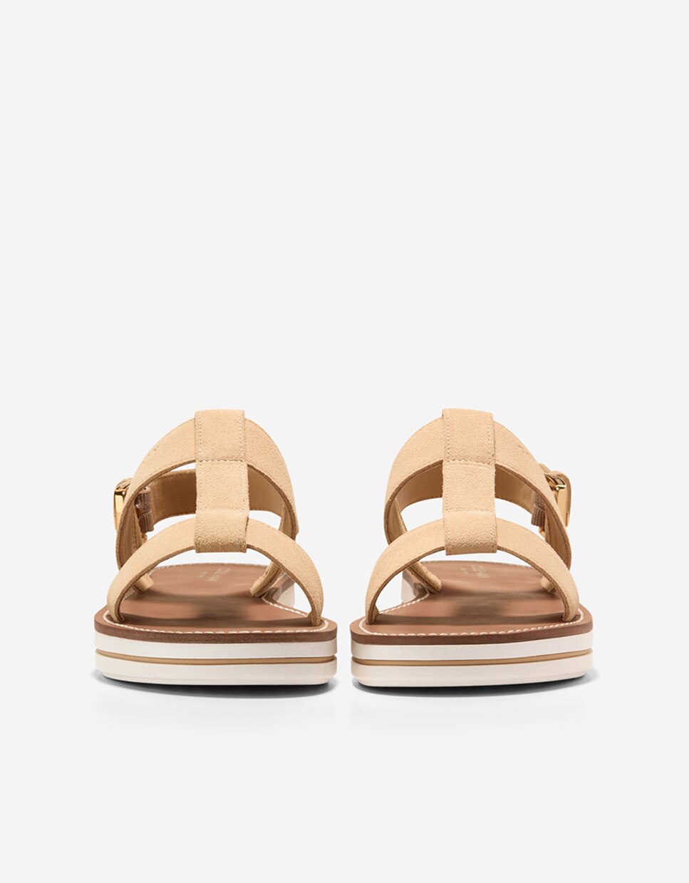 Sandalias planas de mujer ultraligeras confeccionadas en piel - Cole Haan - Beige Beige-3