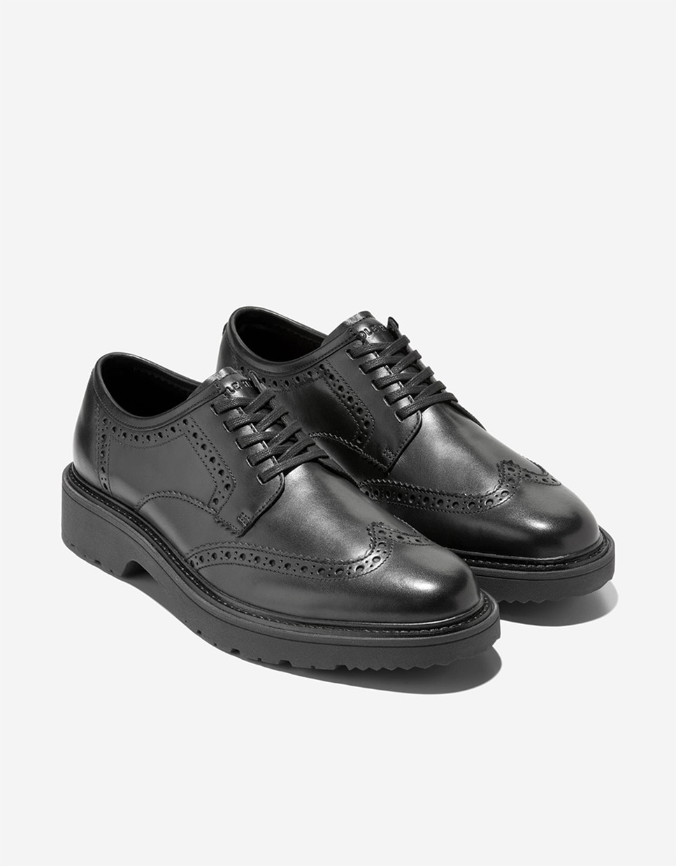 Zapato oxford de hombre confeccionado en piel con detalles brogue - Cole Haan - Negro Negro-4
