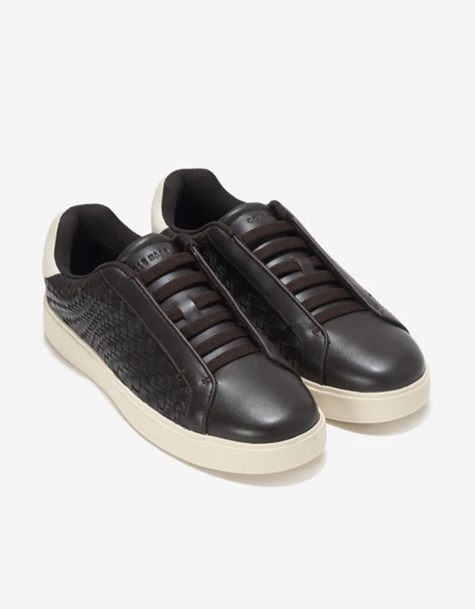 Imagen 4 de Zapatillas deportivas de mujer con cordones elásticos confeccionadas en piel - Cole Haan - Marrón oscuro Marrón oscuro