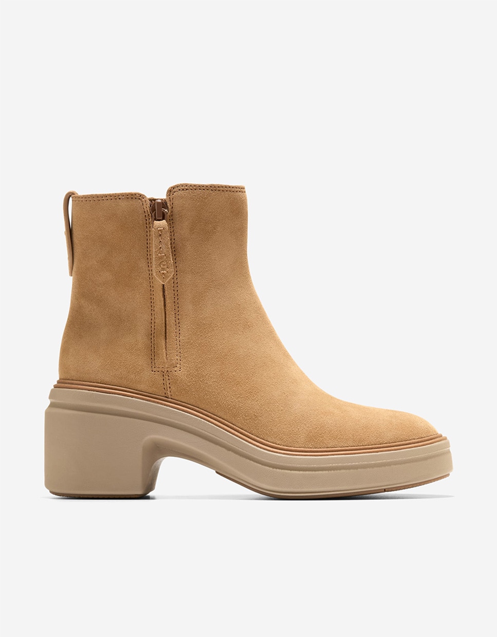Botines suela track de mujer confeccionados en piel - Cole Haan - Marrón claro Marrón claro-1