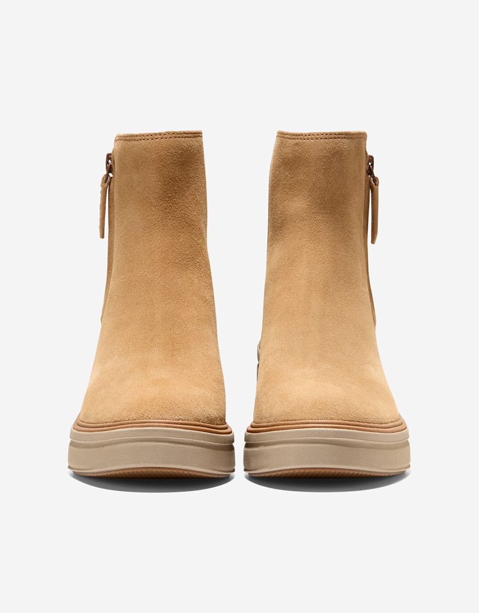 Botines suela track de mujer confeccionados en piel - Cole Haan - Marrón claro Marrón claro-3
