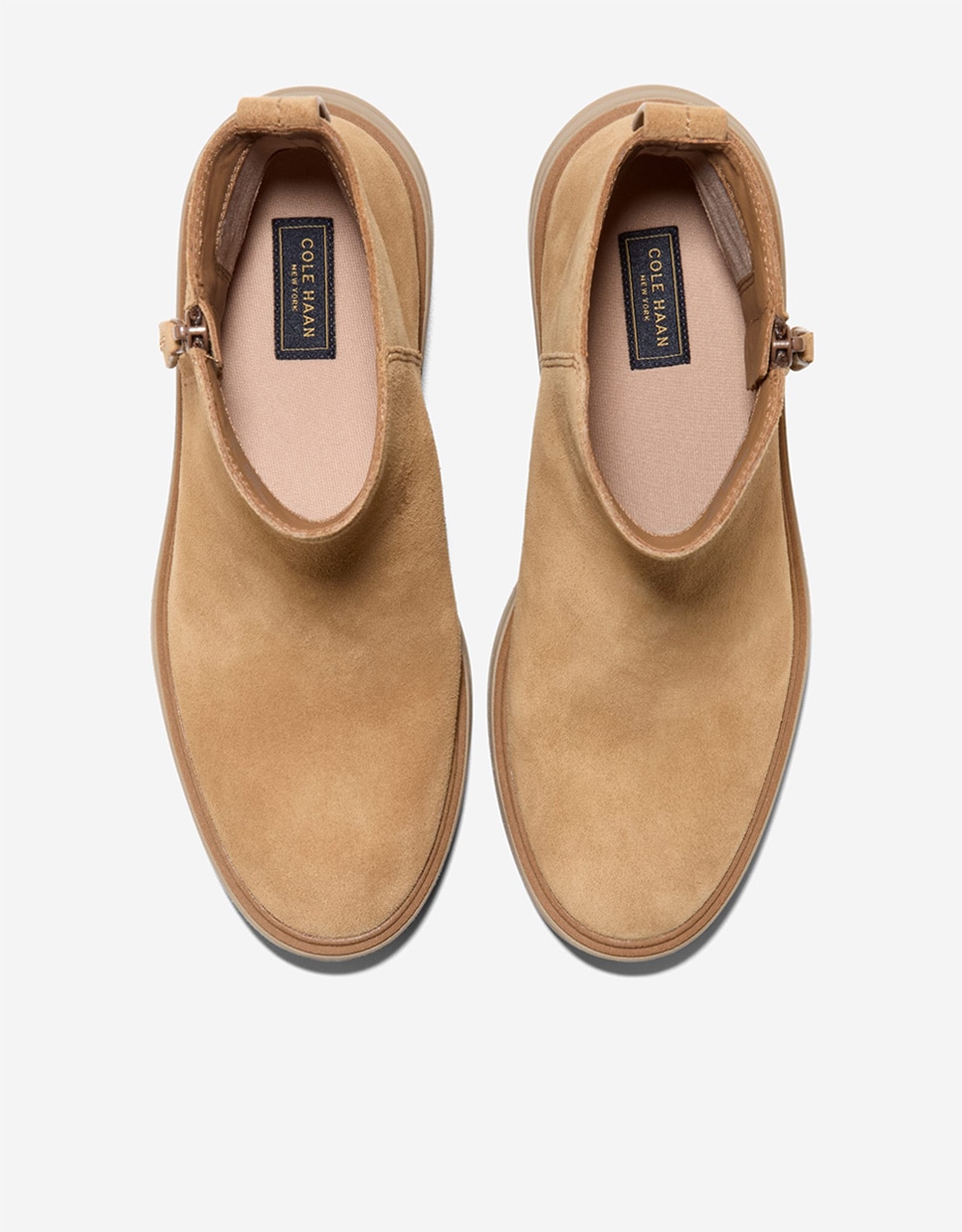 Botines suela track de mujer confeccionados en piel - Cole Haan - Marrón claro Marrón claro-5
