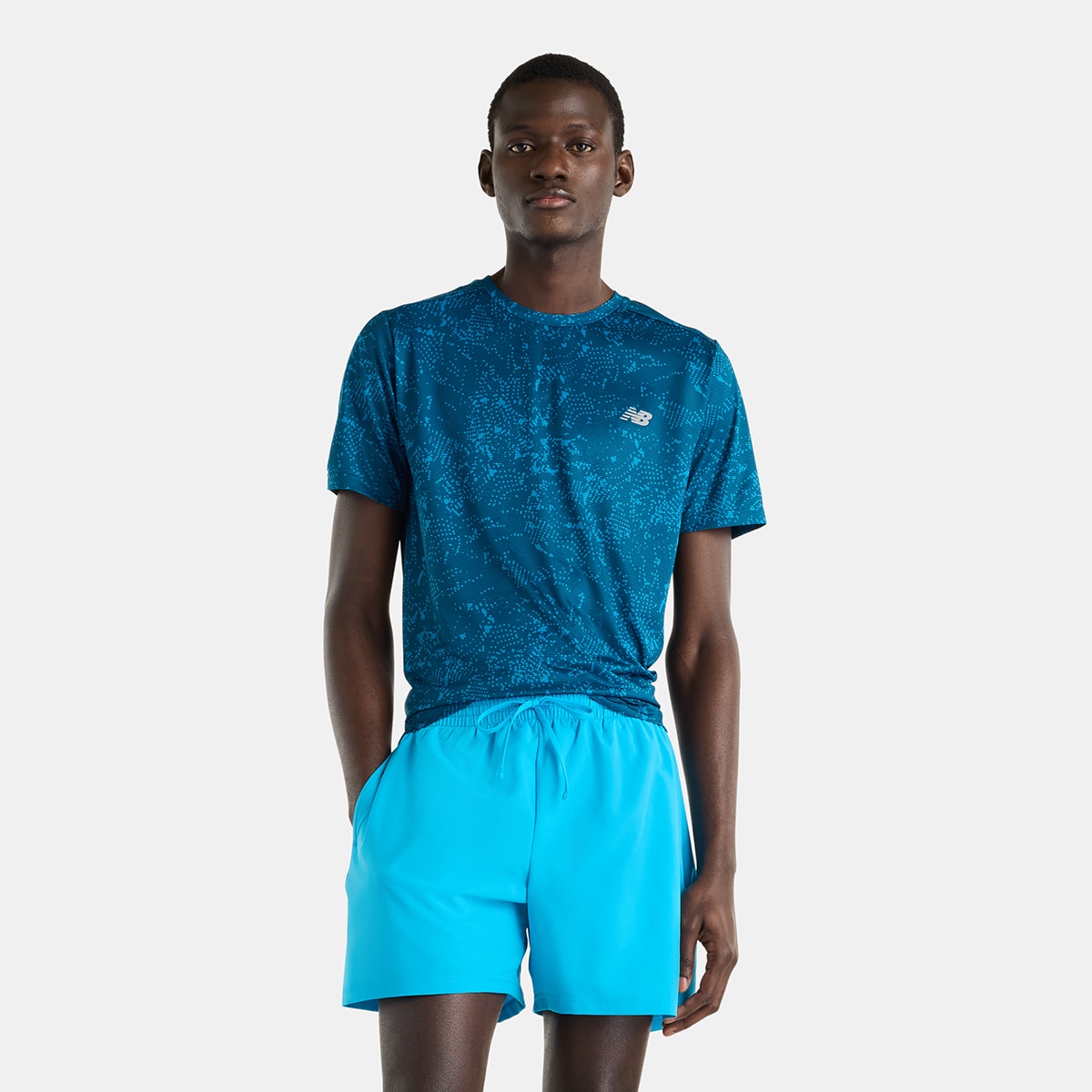 Short running de hombre 5" Sport Essential New Balance - Azul Azul-1
