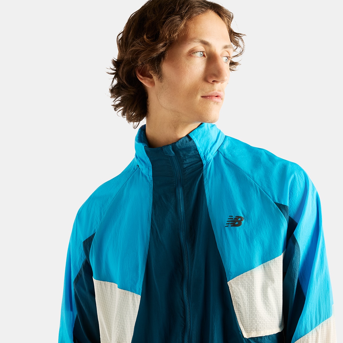 Cortavientos running de hombre RC New Balance - Azul Océano Azul Océano-3