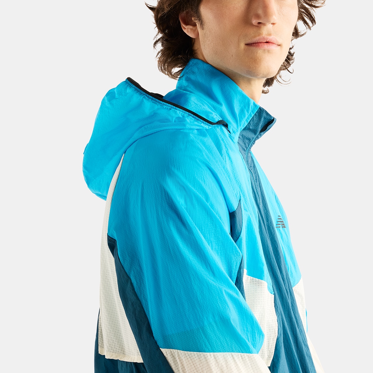 Cortavientos running de hombre RC New Balance - Azul Océano Azul Océano-4