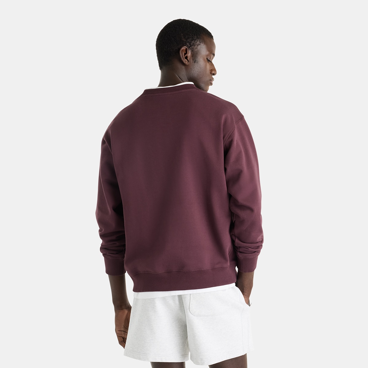 Sudadera casual de hombre Athletics Premium Logo New Balance - Granate Granate-2