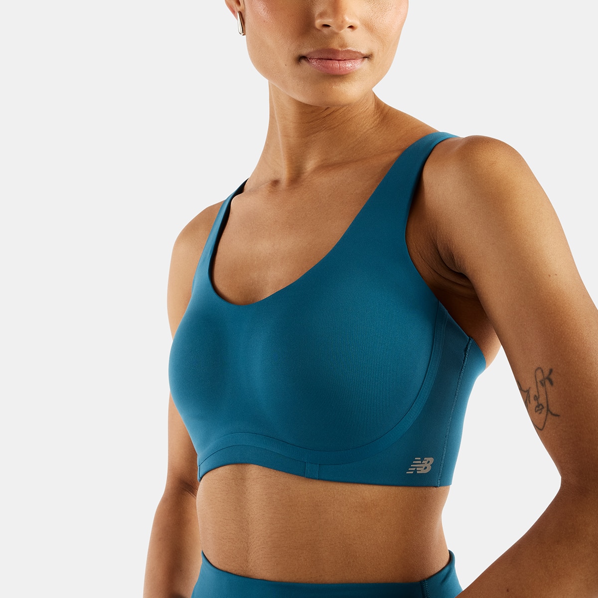 Sujetador running de mujer deportivo RC Bra New Balance - Azul Océano Azul Océano-3
