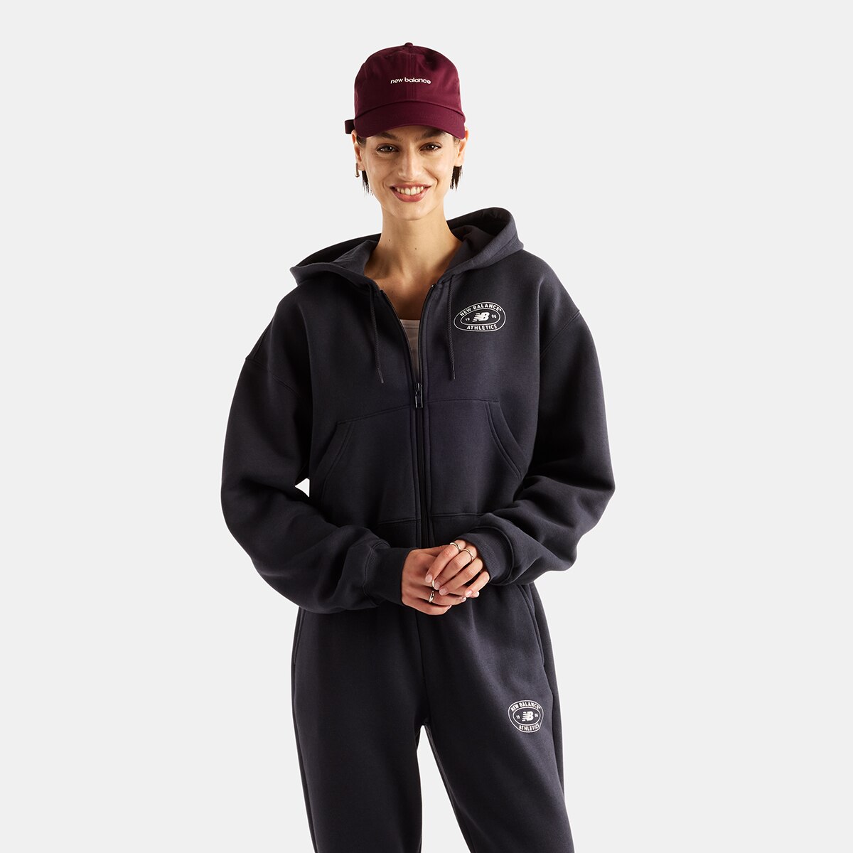 Imagen 0 de Chaqueta casual de mujer Reimagined Fleece New Balance Antracita