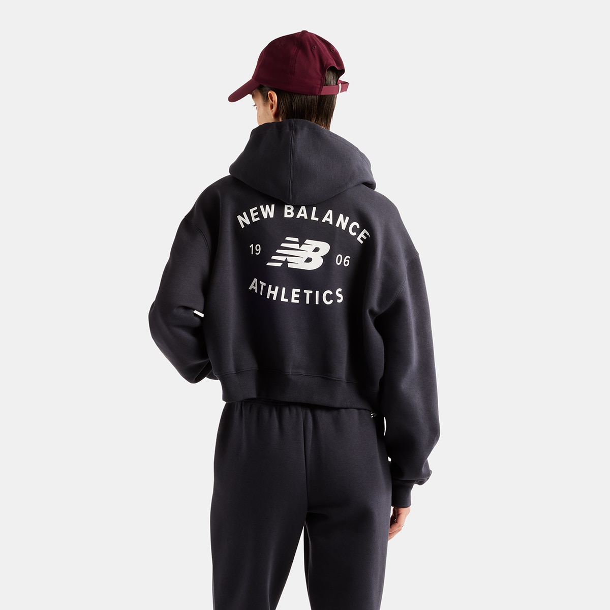 Imagen 2 de Chaqueta casual de mujer Reimagined Fleece New Balance - Antracita Antracita