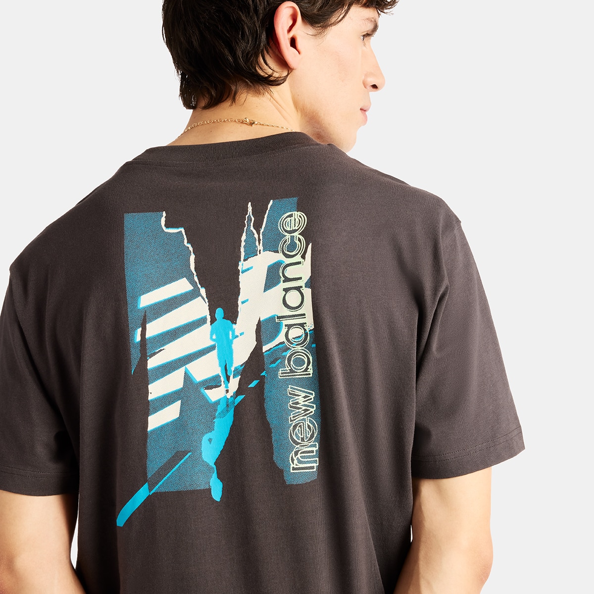 Imagen 4 de Camiseta running de hombre Collage City Runner New Balance - Negro Negro