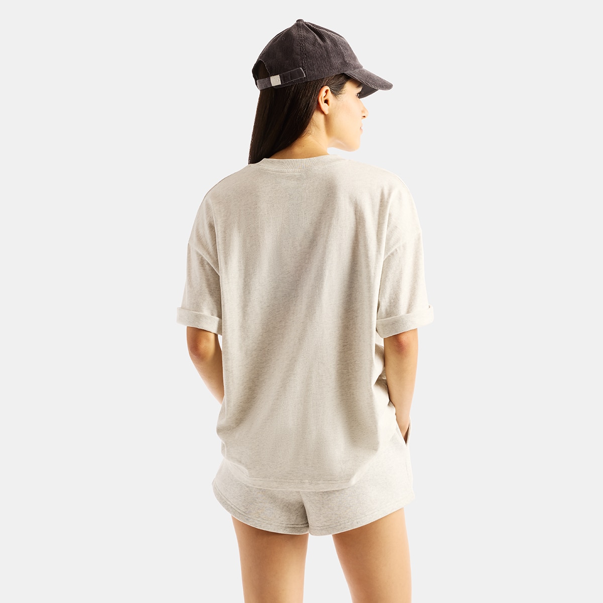 Imagen 2 de Camiseta casual de mujer Reimagined Oversized New Balance - Gris Gris