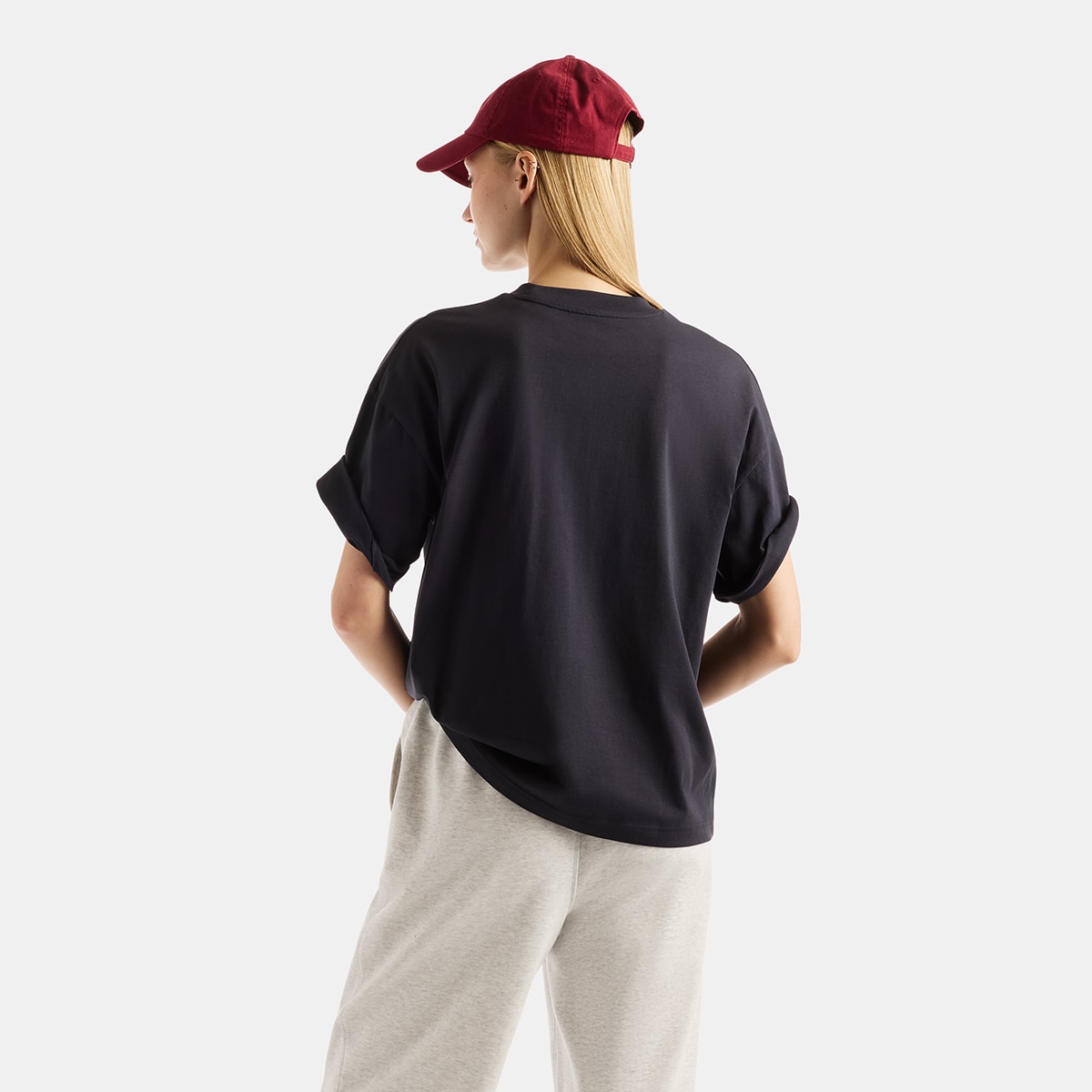 Imagen 2 de Camiseta casual de mujer Reimagined Oversized New Balance - Antracita Antracita