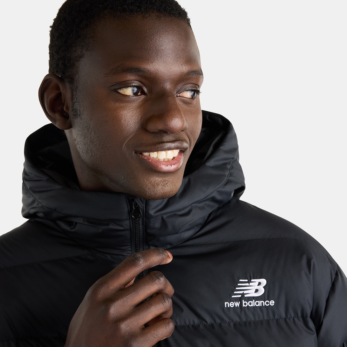 Anorak casual de hombre Boston Puffer New Balance - Negro Negro-3