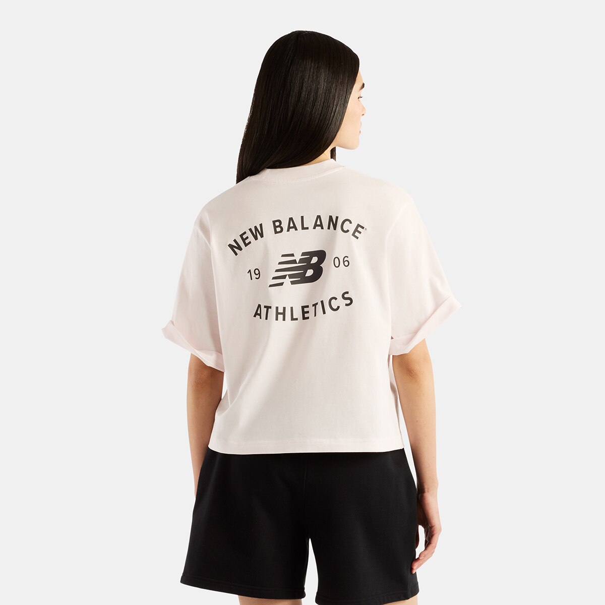 Imagen 2 de Camiseta casual de mujer Reimagined Relaxed New Balance - Rosa claro Rosa claro