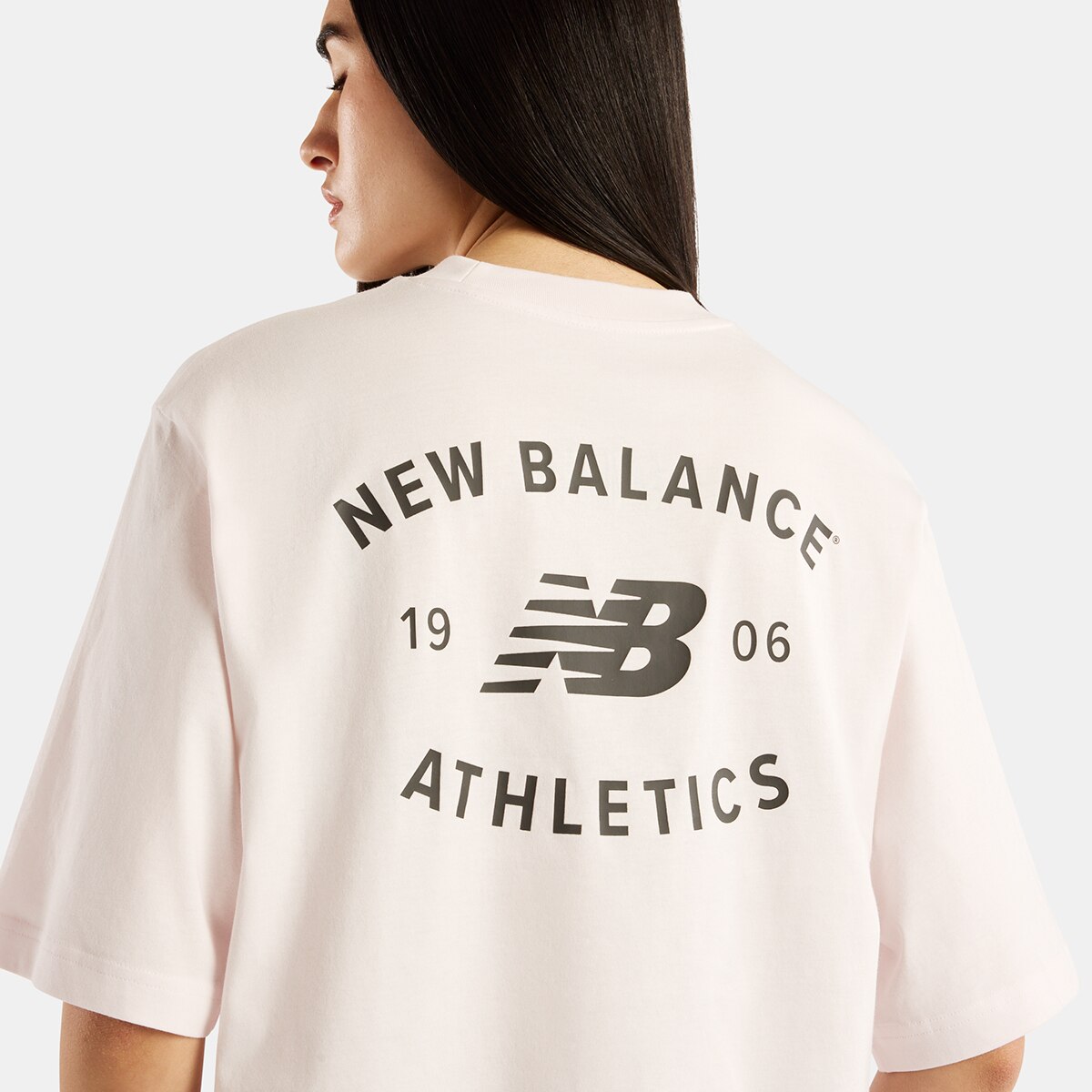 Imagen 3 de Camiseta casual de mujer Reimagined Relaxed New Balance - Rosa claro Rosa claro