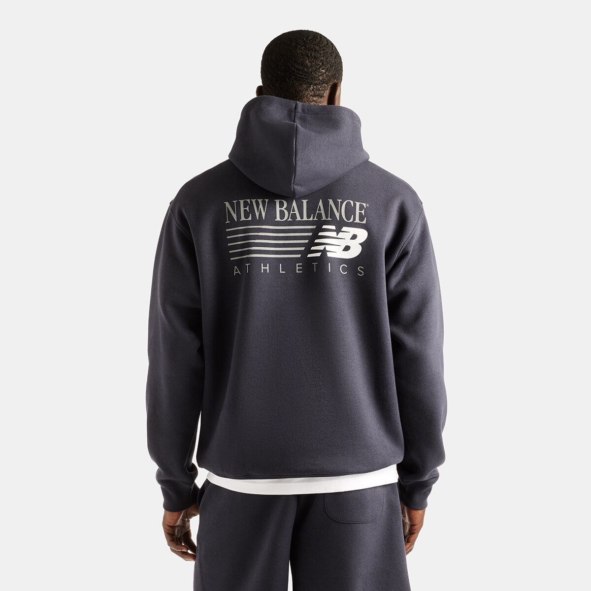 Imagen 2 de Sudadera con capucha casual de hombre Reimagined Fleece New Balance - Antracita Antracita
